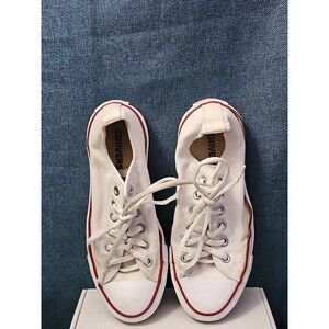 Converse All Star Low Top White Canvas Women’s Size 6.5 | Well-Loved